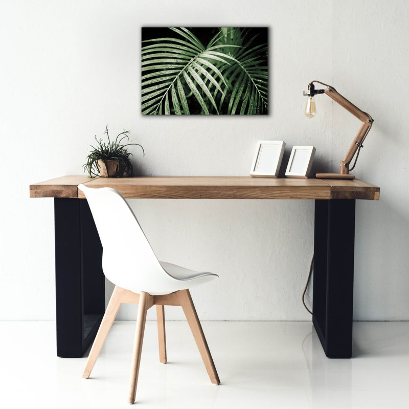  «Palm Fronds Green» par Debra Van Swearingen, art mural sur toile, 26 po x 18 po, H 18 po x l 26 po
