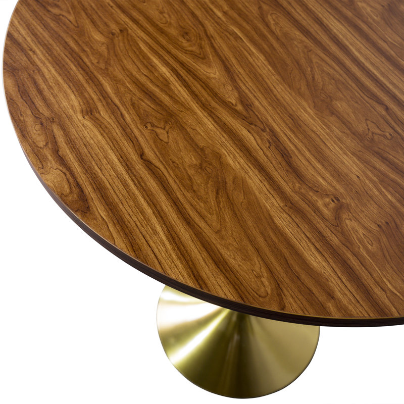 Table de salle à manger Lytina, H 43,52 po x L 27,56 po x l 27,56 po, Brun