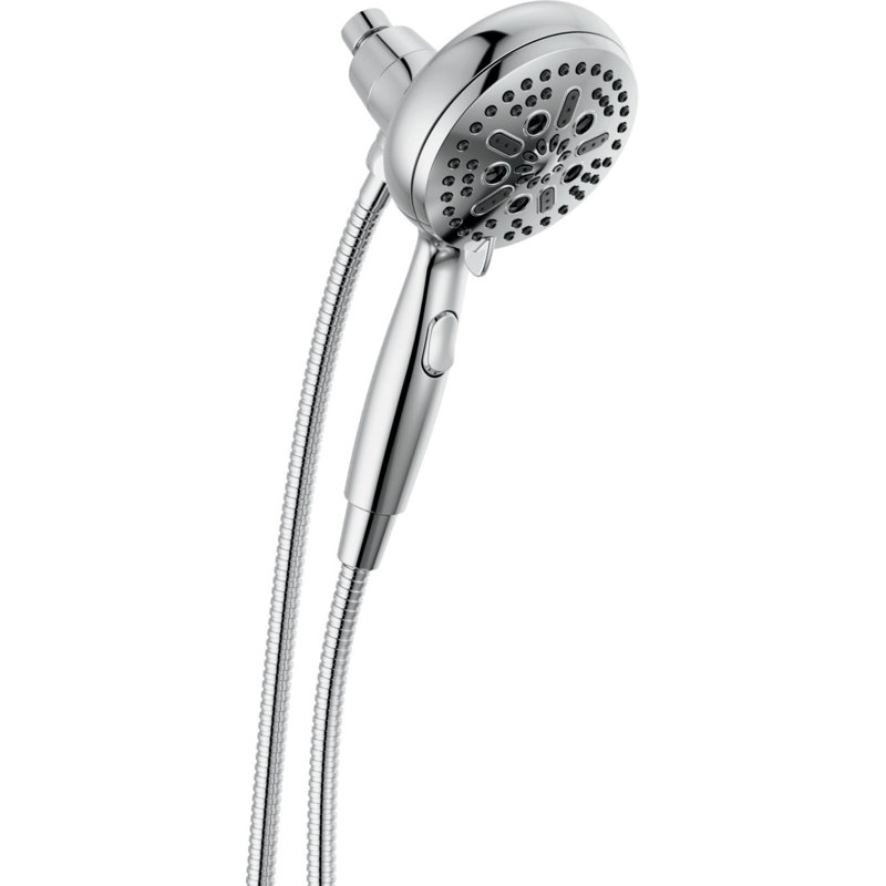 Suredock Magnetic Full Handheld Shower Head with H2Okinetic Technology, Chrome