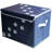 Large Dog Toys Storage Box 16" X 12" Pet Toy Storage Basket With Lid. Perfect Collapsible Canvas Bin For Cat Toys And Accessories Too