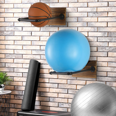 Frankie-Lea Wall Mounted Yoga Sports Rack