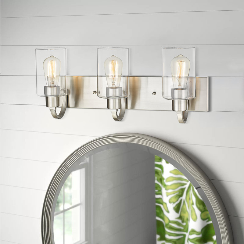 Éclairage pour meuble-lavabo Sornson, Nickel brossé, 3