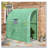 Outsunny 7' x 3' x 7' Lean to Greenhouse, Walk-In Green House, Plant Nursery with 2 Roll-up Doors and Windows, PE Cover and 3 Wire Shelves, Green