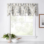 Erie Floral Scalloped 70" Window Valance