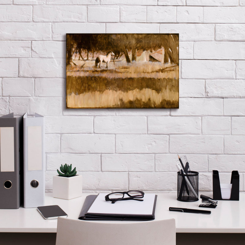 Sur toile, H 12 po x l 18 po x P 0,75 po