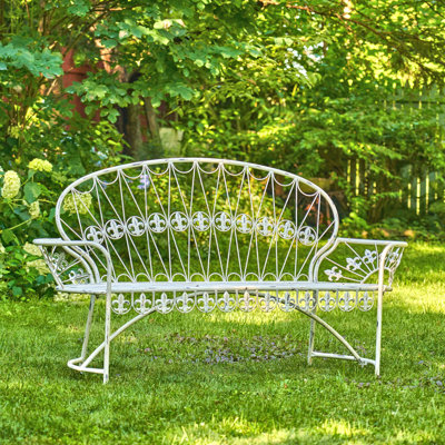 Adeem Iron Garden Bench by Bloomsbury Market