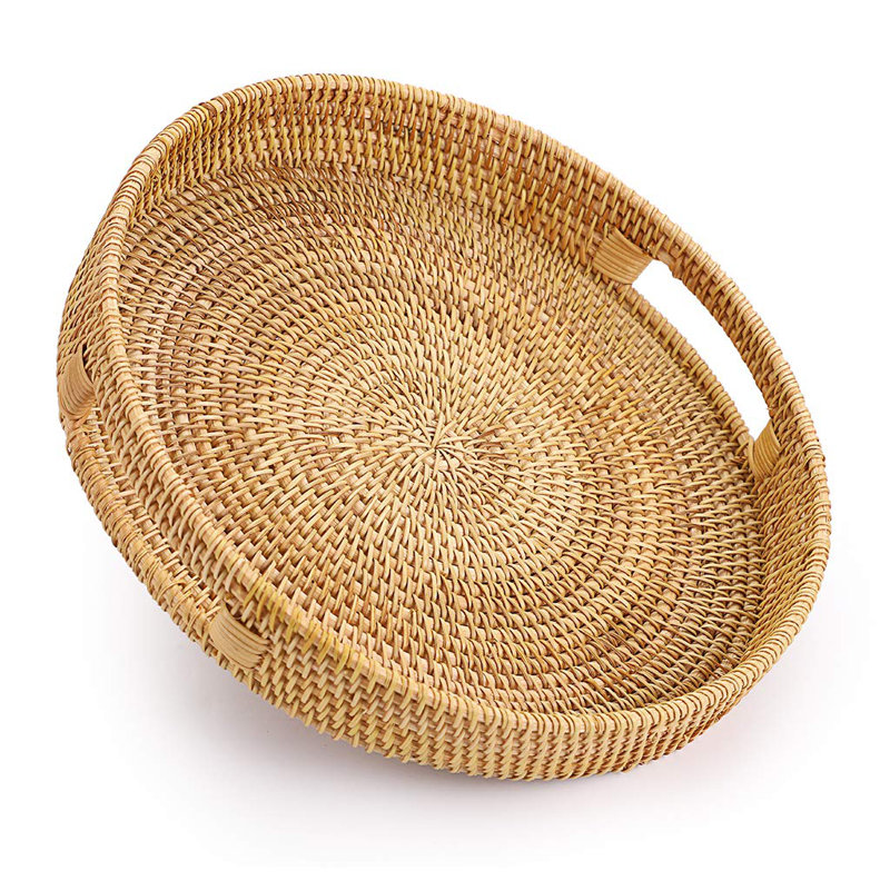 Plotinus Wicker Tray, Natural