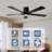 60-Inch Ceiling Fan with Light