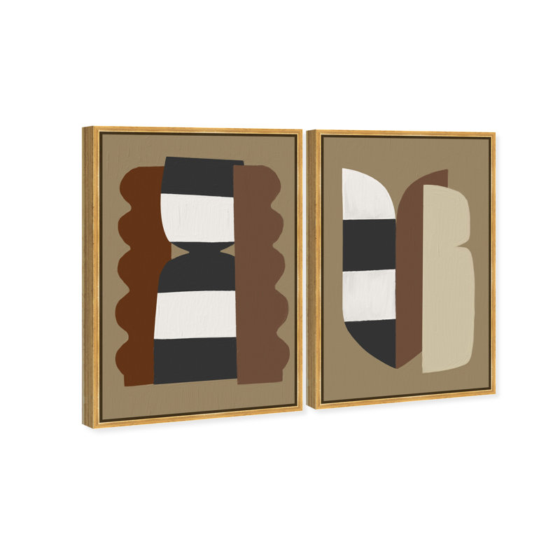 Puzzle Catcher Set Set by Oliver Gal, 21"H x 31"W, Gold Floater Frame
