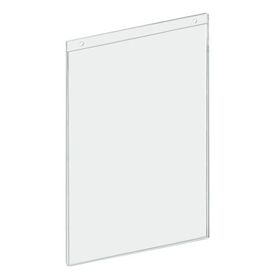 Clear Acrylic Wall Hanging Frame 11" Wide x 17'' High- Vertical/Portrait, 2-Pack