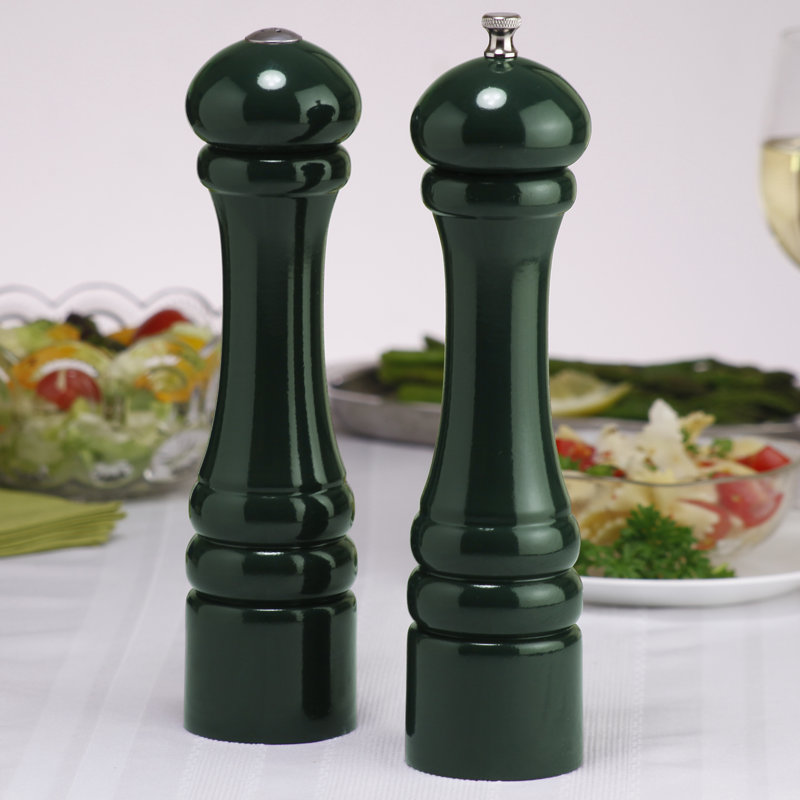 10" Imperial Pepper Mill & Shaker Set, Forest Green