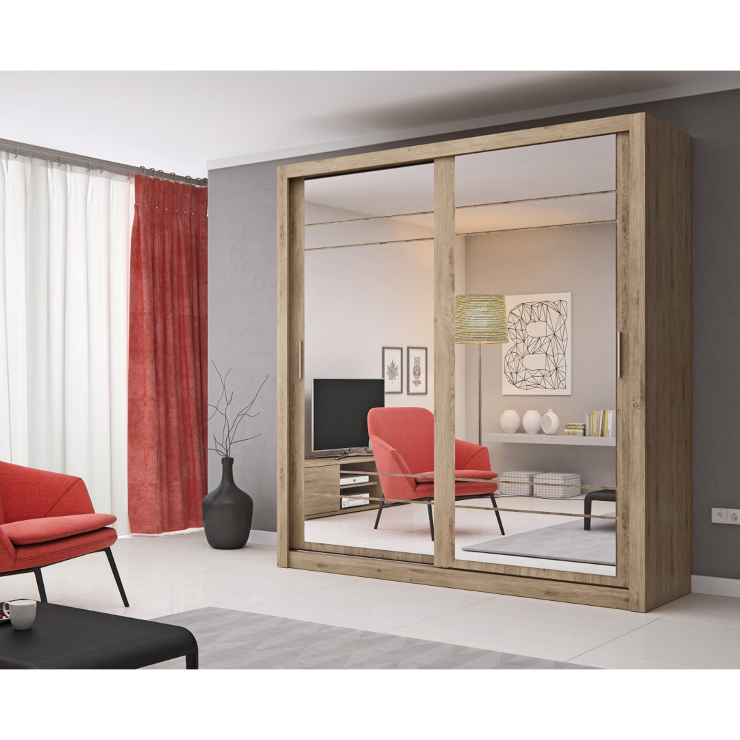 2 Door Manufactured Wood Wardrobe