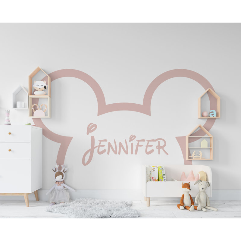 Adhésif décoratif de grandes oreilles de souris, décor de tête de lit pour enfants, autocollant mural bohème, autocollant de tête de lit, décoration murale de chambre de bébé 225LU