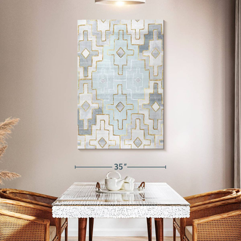 Kerner Silver Blue, 51" H x 34" W