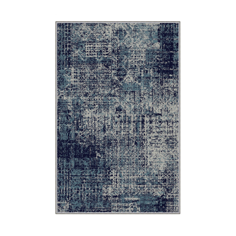 Tapis d'entrée de qualité supérieure (3,3 x 6,6 pi), 100% polyester, hauteur des poils de 0,4 po | Pois antibactérien antidérapant en PVC | Lavable à la machine, impression numérique 3D | Idéal pour le salon, la chambre à coucher et le vestibule