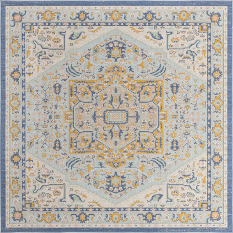 Joshette Oriental Indoor Rug, Square 8'