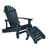 Anette Outdoor Adirondack Chair With Ottoman-910188874