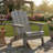 Oversize Embossed Wooden Outdoor Folding Adirondack Chair With Pre-Assembled Backrest & Seatboard-1566184733