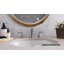 Robinet de lavabo de salle de bain espacé Aleasha, robinet à 3 trous avec bonde escamotable-89200505