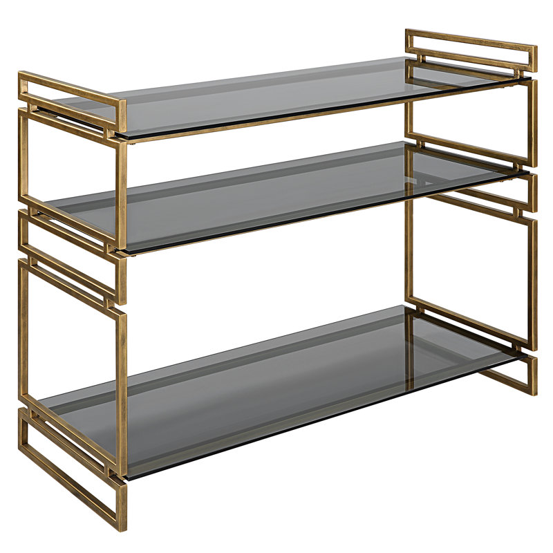 Thasin 40.25'' W Glass Console Table