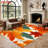 Autumn Maple Leaf Area Rug, Vibrant Fall Colors, Machine Washable Non Slip, Indoor Decor for Living Room Bedroom Entryway Front Door Kitchen Balcony Apartment Cozy Home-749866734