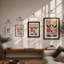 Daisy Bloom Symmetry Botanical - Framed Print-339627236-339627259