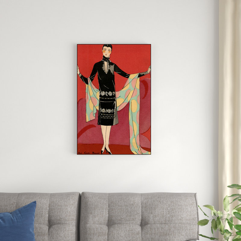 Impression sur toile rétro Vintage Couture, H 30 po x l 20 po x P 1,25 po
