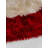 Abrielle Hand Tufted Shag Polyester Eco-Friendly Area Rugs - Round, Ivory Red Color, Geometric Modern Design, High Pile Thick Handmade Anti Skid Area Rugs for Living Room, Bed Room-2109541334