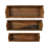 Found Wood Keepsake Boxes, Set of 3