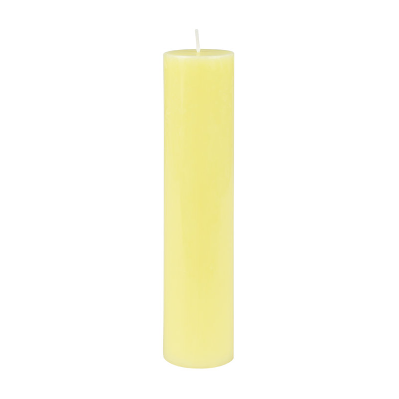 Bougie pilier sans parfum Oliva, H 9 po x l 2 po x P 2 po, Ivoire ivoire, 1