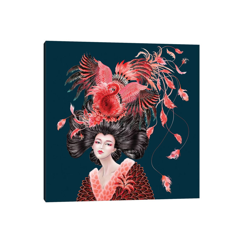 Flamingo 1 Piece Wall Art on Canvas, 45.72 cm H x 45.72 cm W, Wrapped Canvas