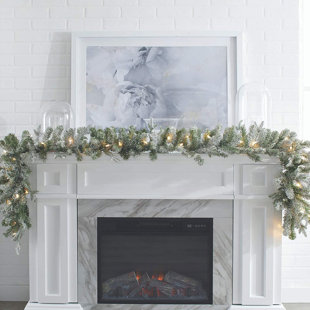 108'' in. Lighted Faux Fir Garland