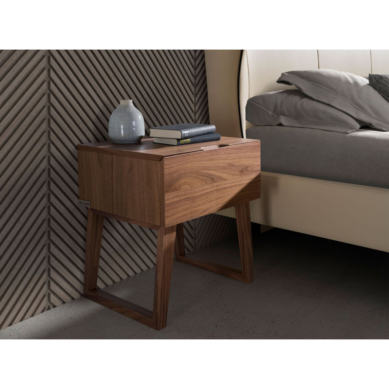 45cm W Manufactured Wood Bedside Table
