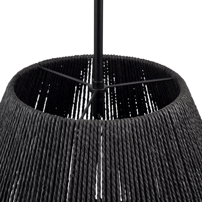 Dejanea 22" Wide 3-Light Pendant - Matte Black