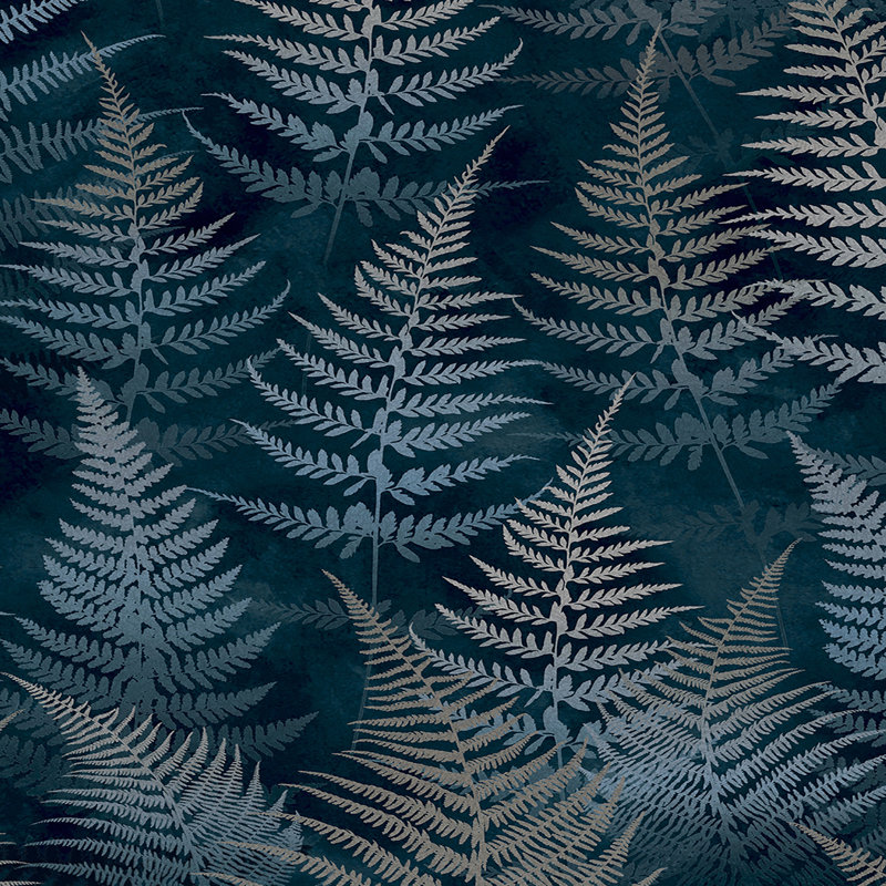 Floral Metallic Wallpaper Roll, Navy Blue