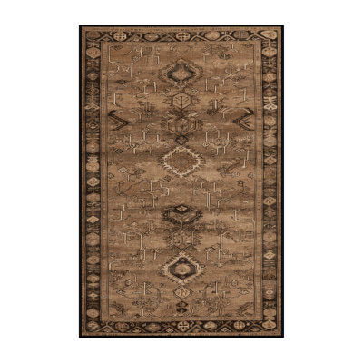 Machine Washable Turkish Brown Area Rug