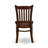3 Piece Dining Room Set Contains 1 Modern Dining Table and 2 Mahogany Dining Chairs with Slatted Back - Mahogany Finish-1800306454-1802147141-1805913392