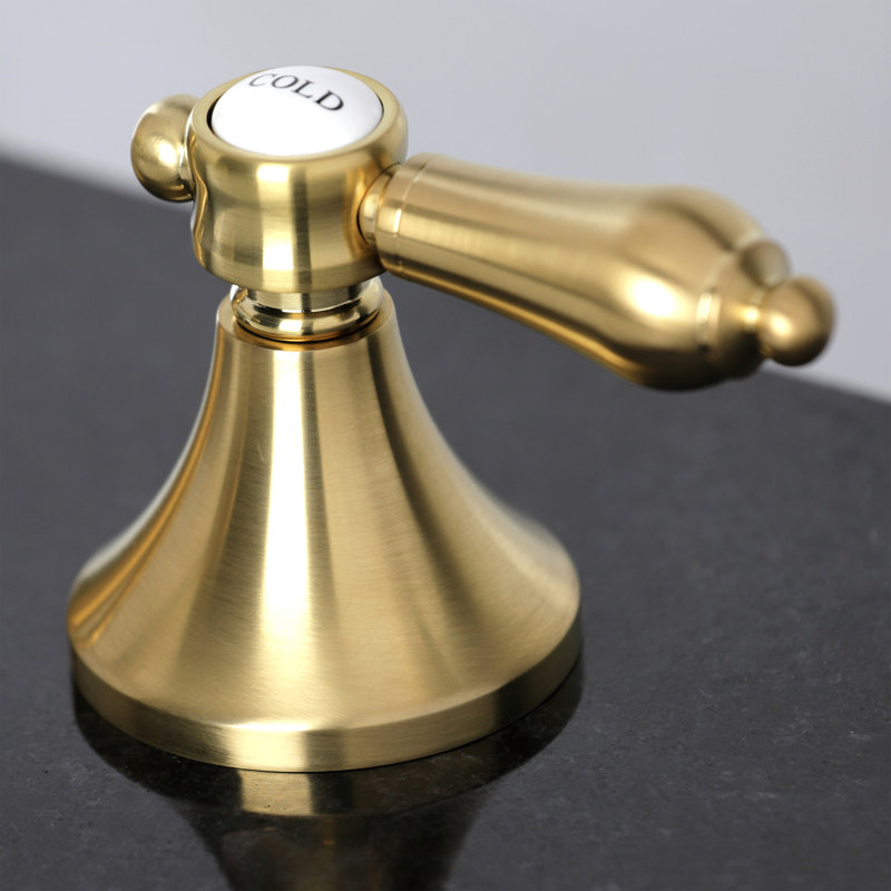 Robinet pour salle de bain espacé avec ensemble de drain bain Heirloom, Laiton satiné