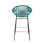 Tabouret de bar d'extérieur bleu sarcelle-967055906
