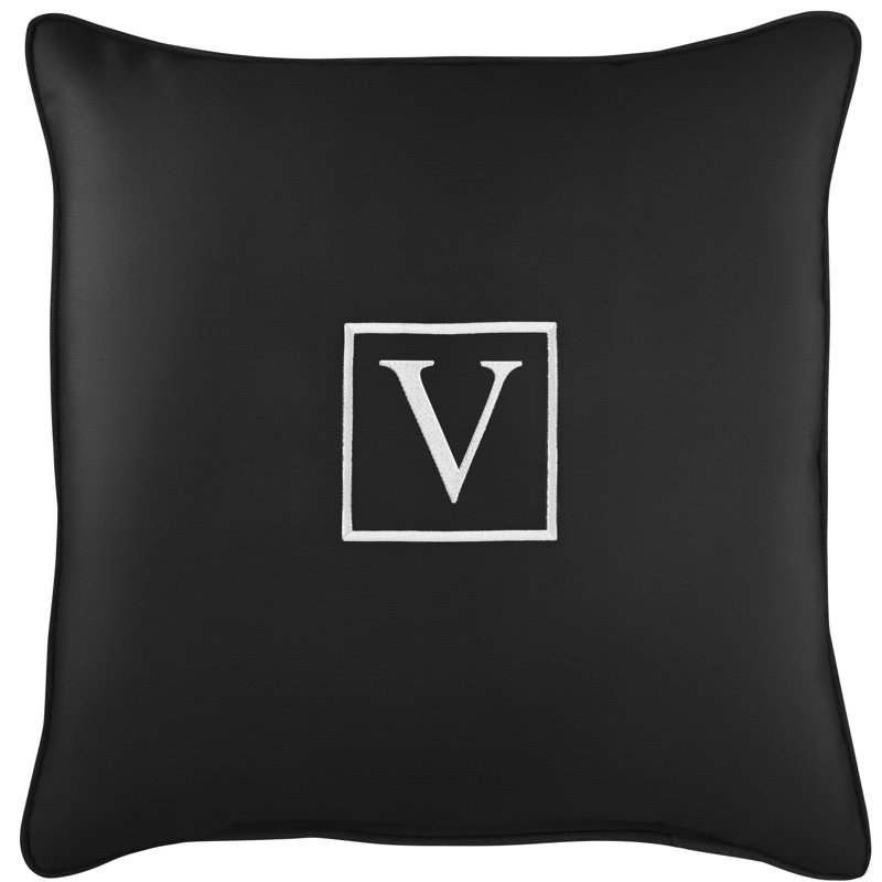 Housse et insert de coussin d'extérieur carré Kettil, Noir, V