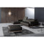 Edeltraut Genuine Leather Corner Sofa with Wooden Frame-1260026504-1260026506