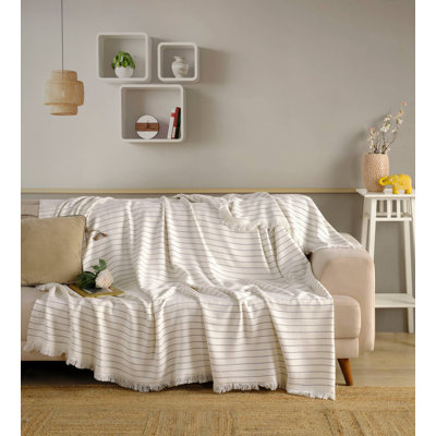 Couvre-lit Kafthan - 53% coton turc et 47% rayonne de bambou doux et respirant