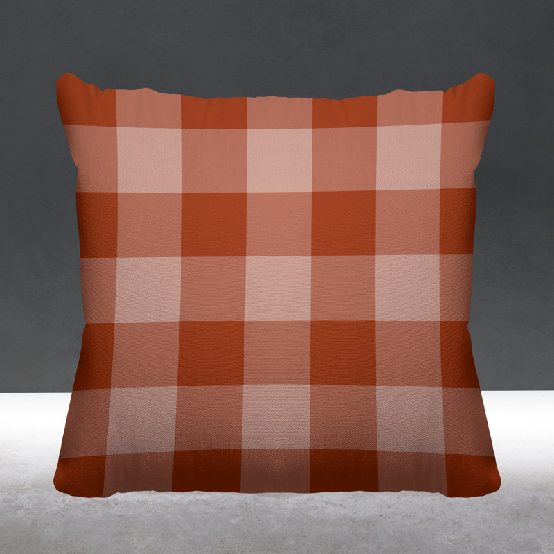Coussin décoratif intérieur / extérieur Autumn, 15 po x 15 po, Épice, Carré