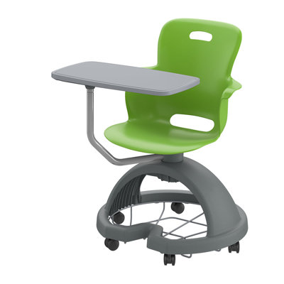 Base de rangement Ethos, fauteuil d'apprentissage actif avec accoudoir à tablette, roulettes rigides