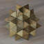 Nigoghos, étoile, 3D, teck, puzzle