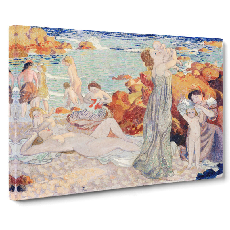 Bathers by Maurice Denis - Wrapped Canvas Painting, 50cm H x 76cm W x 3cm D
