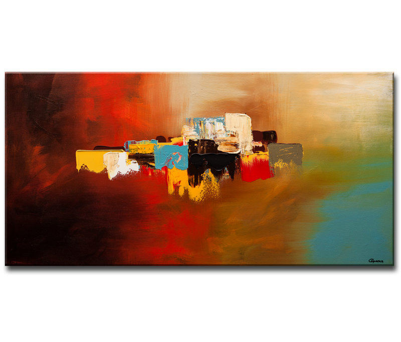 « du-soleil », ensemble de reproductions sur toiles tendues, H 18 po x l 36 po x P 1,5 po