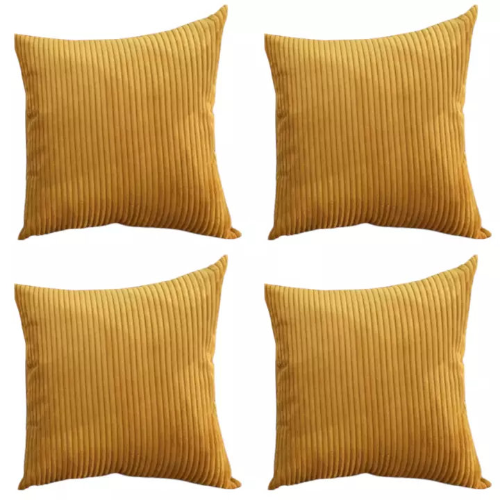 Annaelise Indoor / Outdoor Yellow Square Throw Cushion Cover