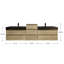 Ensemble de meuble-lavabo double mural Golitz-65239717