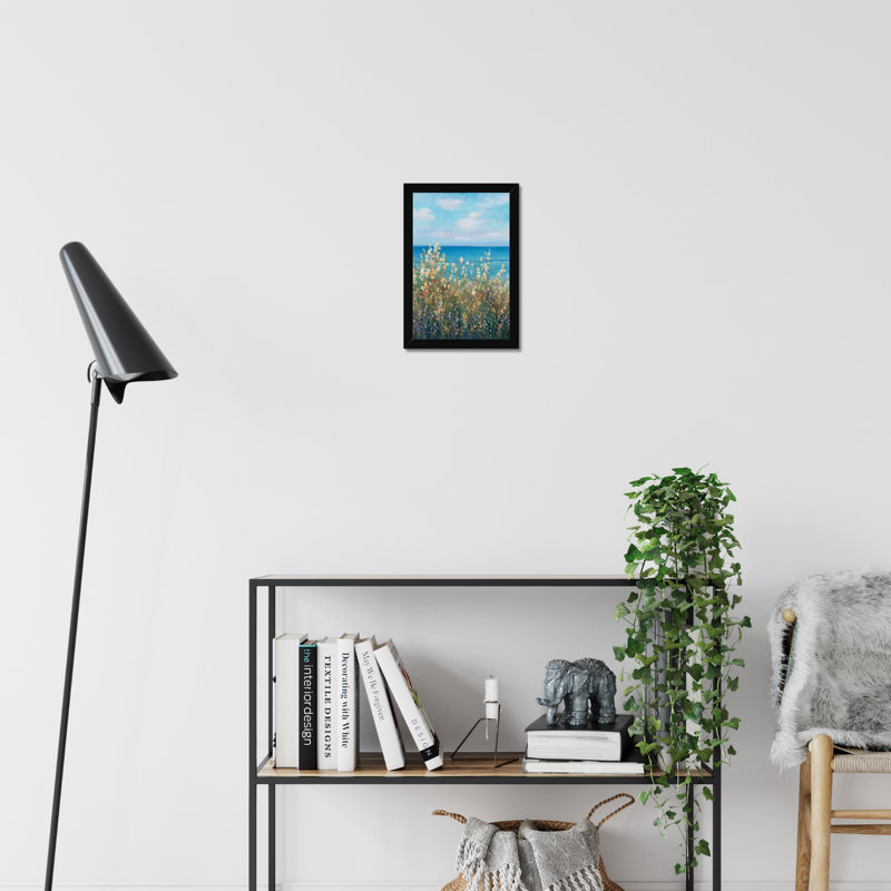 Flowers at the Coast II by Timothy O' Toole - Wrapped Canvas Painting, Black Framed Paper Print, 34cm H x 24cm W
